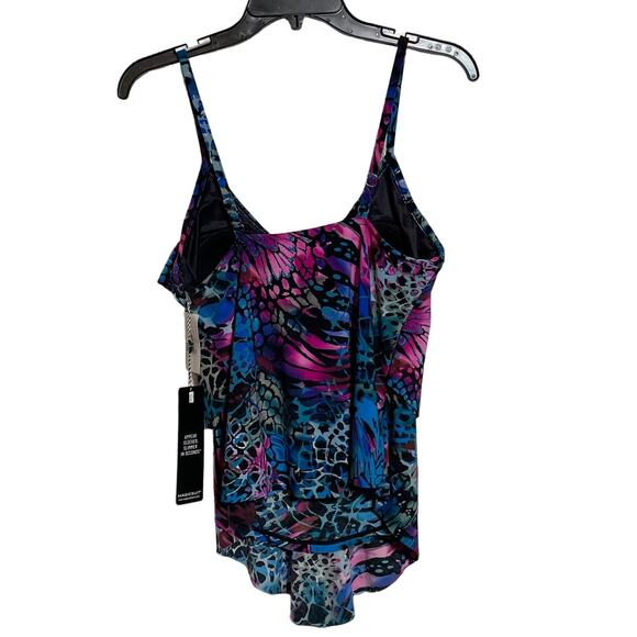 Magicsuit Social Butterfly Rita Top Blue/Multi 10 retail $126 - Picture 6 of 12